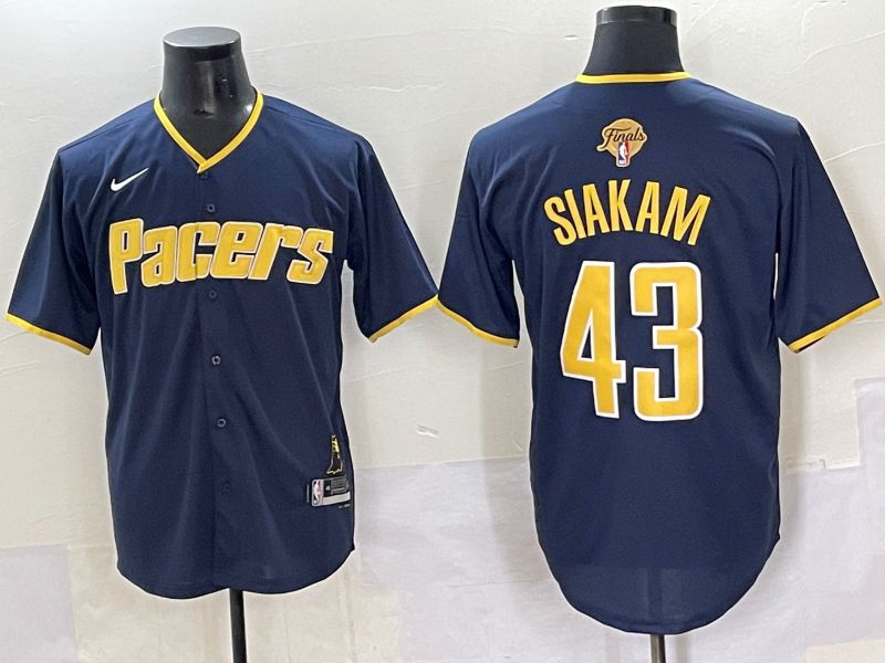 Men 2025 Indiana Pacers #43 Siakam Blue Nike Joint Name NBA Jersey style 25->indiana pacers->NBA Jersey